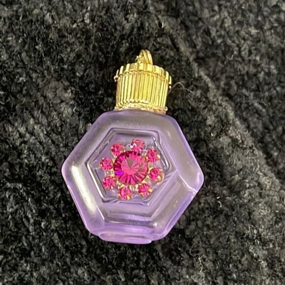 Vtg  J Two New York Black Maroon Cardigan Sweater w Perfume Bottle Buttons LARGE - Picture 5 of 12